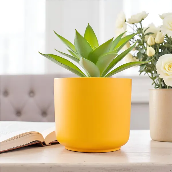 Orin_6D_Lily_Ceramic_Pots_For_Indoor_Plants,_Planters,Gamla,Outdoor,Balcony,Home,Round,Garden,_Office_Decor,Succulent(H_-_13.5_X_D_-_15.5_Cm)
