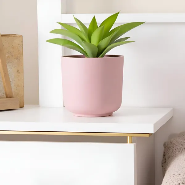 Orin_6D_Pink_Ceramic_Pots_For_Indoor_Plants,_Planters,Gamla,Outdoor,Balcony,Home,Round,Garden,_Office_Decor,Succulent(H_-_13.5_X_D_-_15.5_Cm)