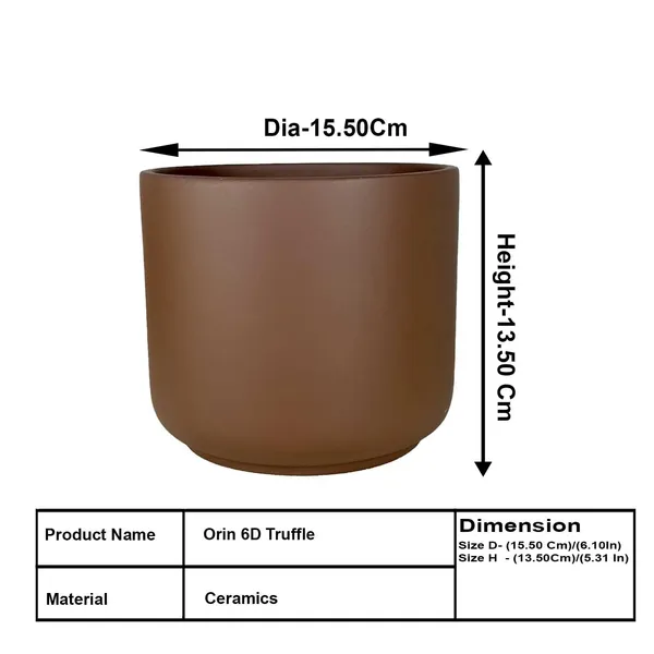 Orin_6D_Truffle_Ceramic_Pots_For_Indoor_Plants,_Planters,Gamla,Outdoor,Balcony,Home,Round,Garden,_Office_Decor,Succulent(H_-_13.5_X_D_-_15.5_Cm)
