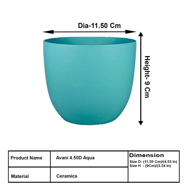 Avani_4.5D_Aqua_Ceramic_Pots_For_Indoor_Plants,_Planters,Gamla,Outdoor,Balcony,Home,Round,Garden,_Office_Decor,Succulent(H_-_9_X_D_-_11.5_Cm)
