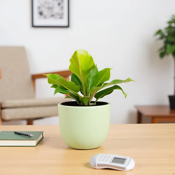 Avani_4.5D_Mint_Ceramic_Pots_For_Indoor_Plants,_Planters,Gamla,Outdoor,Balcony,Home,Round,Garden,_Office_Decor,Succulent(H_-_9_X_D_-_11.5_Cm)