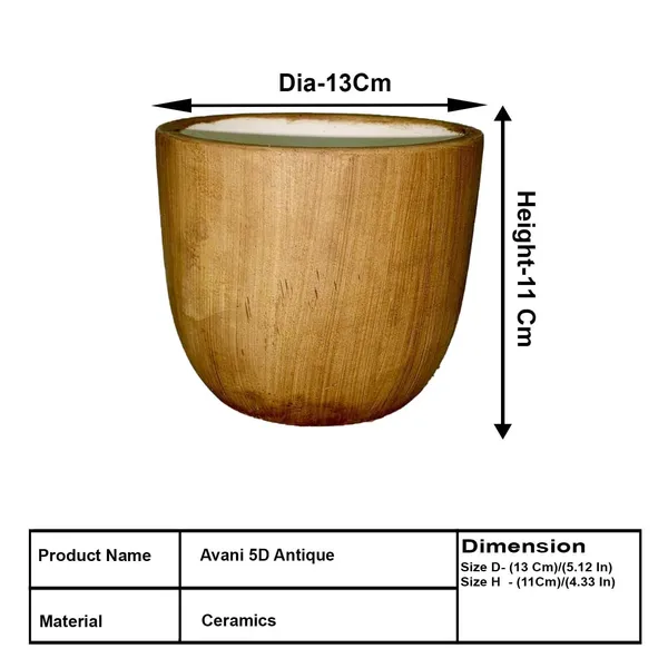 Avani_5D_Antique_Ceramic_Pots_For_Indoor_Plants,_Planters,Gamla,Outdoor,Balcony,Home,Round,Garden,_Office_Decor,Succulent(H_-_11_X_D_-_13_Cm)