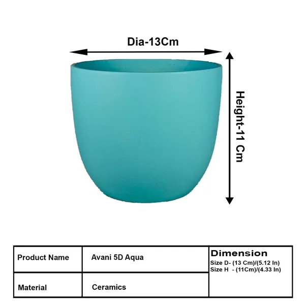 Avani_5D_Aqua_Ceramic_Pots_For_Indoor_Plants,_Planters,Gamla,Outdoor,Balcony,Home,Round,Garden,_Office_Decor,Succulent(H_-_11_X_D_-_13_Cm)