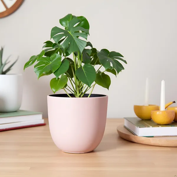 Avani_5D_Pink_Ceramic_Pots_For_Indoor_Plants,_Planters,Gamla,Outdoor,Balcony,Home,Round,Garden,_Office_Decor,Succulent(H_-_11_X_D_-_13_Cm)
