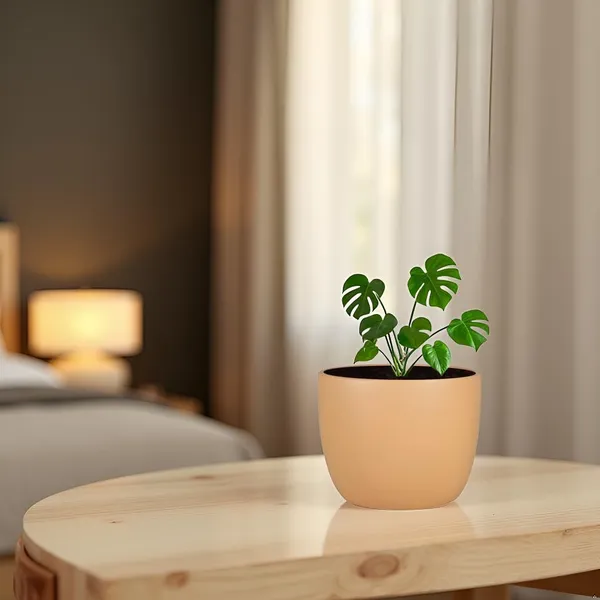 Avani_6D_Ginger_Ceramic_Pots_For_Indoor_Plants,_Planters,Gamla,Outdoor,Balcony,Home,Round,Garden,_Office_Decor,Succulent(H_-_13_X_D_-_15.5_Cm)