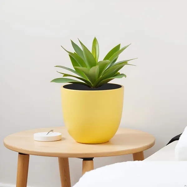 Avani_6D_Saffron_Ceramic_Pots_For_Indoor_Plants,_Planters,Gamla,Outdoor,Balcony,Home,Round,Garden,_Office_Decor,Succulent(H_-_13_X_D_-_15.5_Cm)