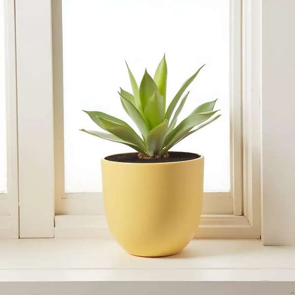 Avani_6D_Saffron_Ceramic_Pots_For_Indoor_Plants,_Planters,Gamla,Outdoor,Balcony,Home,Round,Garden,_Office_Decor,Succulent(H_-_13_X_D_-_15.5_Cm)