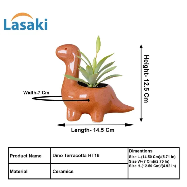 Dino_Terracotta_6_Ceramic_Pots_For_Indoor_Plants,_Planters,Gamla,Outdoor,Balcony,Home,Round,Garden,_Office_Decor,Succulent(L_-_14.5_X_W_-_7_X_H_-_12.5_Cm)