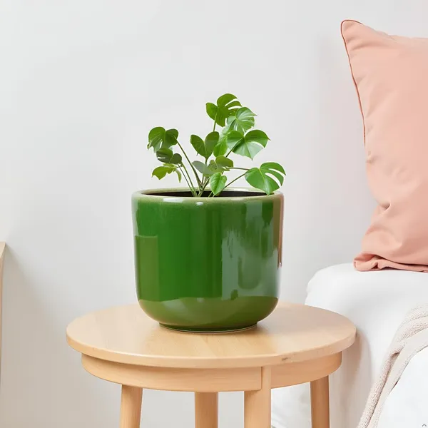 Orin_6D_Green_Ht5_Ceramic_Pots_For_Indoor_Plants,_Planters,Gamla,Outdoor,Balcony,Home,Round,Garden,_Office_Decor,Succulent(H_-_13.5_X_D_-_15.5_Cm)