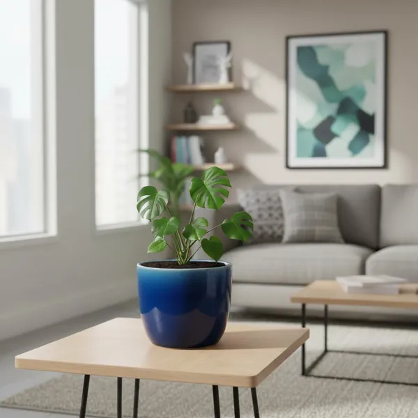 Avani_4.5D_Blue_0_Ceramic_Pots_For_Indoor_Plants,_Planters,Gamla,Outdoor,Balcony,Home,Round,Garden,_Office_Decor,Succulent(H_-_9_X_D_-_11.5_Cm)