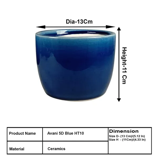 Avani_5D_Blue_0_Ceramic_Pots_For_Indoor_Plants,_Planters,Gamla,Outdoor,Balcony,Home,Round,Garden,_Office_Decor,Succulent(H_-_11_X_D_-_13_Cm)