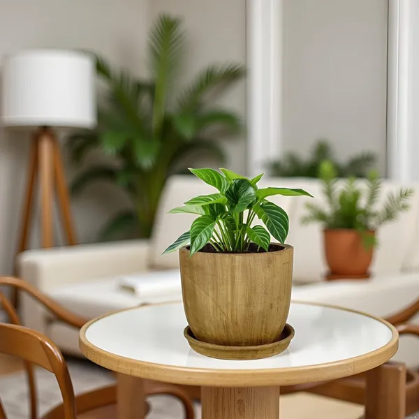 Avani_5D_Antique_With_Plate_R4_Antique_Ceramic_Pots_For_Indoor_Plants,Planters,Flower,Gamla,Outdoor(Pot-D-13_X_H-11Cm,Plate-D-13_Xh-2_Cm)