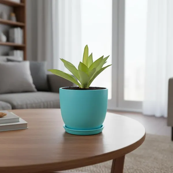 Avani_5D_Aqua_With_Plate_R4_Aqua_Ceramic_Pots_For_Indoor_Plants,Planters,Flower,Gamla,Outdoor(Pot-D-13_X_H-11Cm,Plate-D-13_Xh-2_Cm)