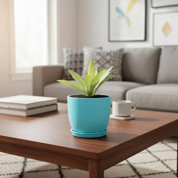 Avani_5D_Aqua_With_Plate_R4_Aqua_Ceramic_Pots_For_Indoor_Plants,Planters,Flower,Gamla,Outdoor(Pot-D-13_X_H-11Cm,Plate-D-13_Xh-2_Cm)