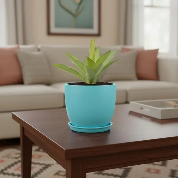 Avani_5D_Aqua_With_Plate_R4_Aqua_Ceramic_Pots_For_Indoor_Plants,Planters,Flower,Gamla,Outdoor(Pot-D-13_X_H-11Cm,Plate-D-13_Xh-2_Cm)
