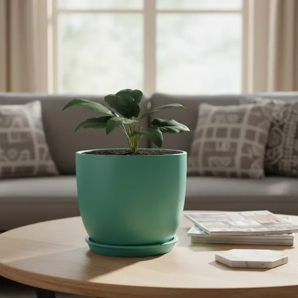 Avani_6D_Deep_Jungle_With_Plate_R4_Deep_Jungle_Ceramic_Pots_For_Indoor_Plants,Planters,Flower,Gamla,Outdoor(Pot-D-15.5_X_H-13Cm,Plate-D-13_Xh-2_Cm)