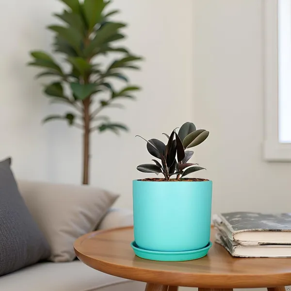 Orin_6D_Aqua_With_Plate_R5_Aqua_Ceramic_Pots_For_Indoor_Plants,Planters,Flower,Gamla,Outdoor(Pot-D-15.5_X_H-13.5Cm,Plate-D-15_Xh-2_Cm)