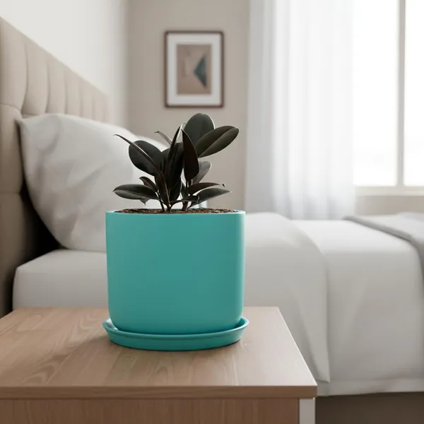 Orin_6D_Aqua_With_Plate_R5_Aqua_Ceramic_Pots_For_Indoor_Plants,Planters,Flower,Gamla,Outdoor(Pot-D-15.5_X_H-13.5Cm,Plate-D-15_Xh-2_Cm)