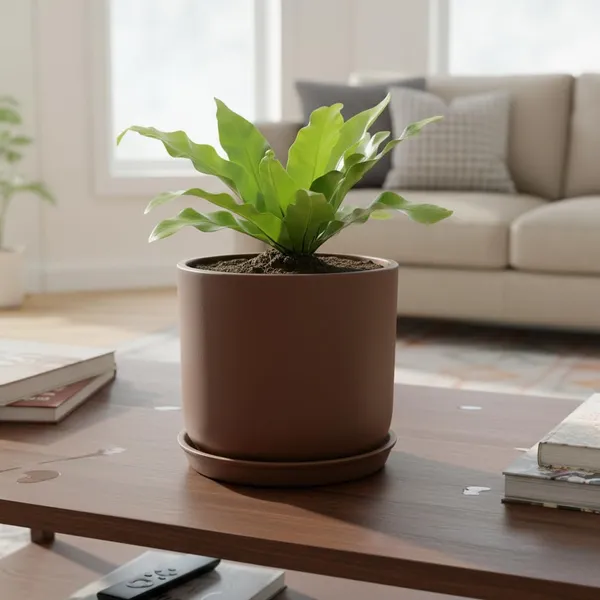 Orin_6D_Truffle_With_Plate_R5_Truffle_Ceramic_Pots_For_Indoor_Plants,Planters,Flower,Gamla,Outdoor(Pot-D-15.5_X_H-13.5Cm,Plate-D-15_Xh-2_Cm)