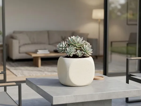 Lasaki_Aero_ivory_HT25_Ceramic_Pots_for_Indoor_Plants,_Planters,gamla,Outdoor,Balcony,Home,Round,Garden,_Office_Decor,Succulent(L_-_9_X_W_-_9_X_H_-_9_cm)(Plants_not_included)