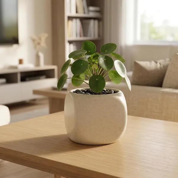Lasaki_Aero_ivory_HT25_Ceramic_Pots_for_Indoor_Plants,_Planters,gamla,Outdoor,Balcony,Home,Round,Garden,_Office_Decor,Succulent(L_-_9_X_W_-_9_X_H_-_9_cm)(Plants_not_included)