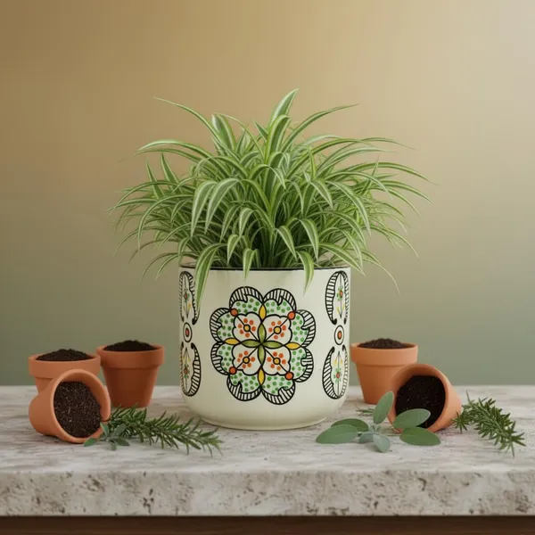 Lasaki_Orin_6d_moroccan_painting_Ceramic_Pots_for_Indoor_Plants,_Planters,gamla,Outdoor,Balcony,Home,Round,Garden,_Office_Decor,Succulent(H_-_13.5_X_D_-_15.5_cm)(Plants_not_included)