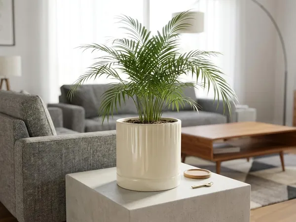 Lasaki_Morvo_ivory_HT25_Ceramic_Pots_for_Indoor_Plants,_Planters,gamla,Outdoor,Balcony,Home,Round,Garden,_Office_Decor,Succulent(H_-_20_X_D_-_20_cm)(Plants_not_included)