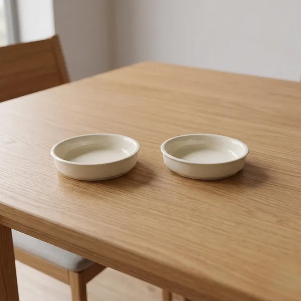 Lasaki_Plate_circular_3_inch_ivory_HT25_R3_set_of_2_|_round_ceramic(Plates/Saucers)for_Pots,Planters,Flowers,Succulents|Decorative_Garden_Accessories|(H_-_1.5_X_D_-_9.5_cm)