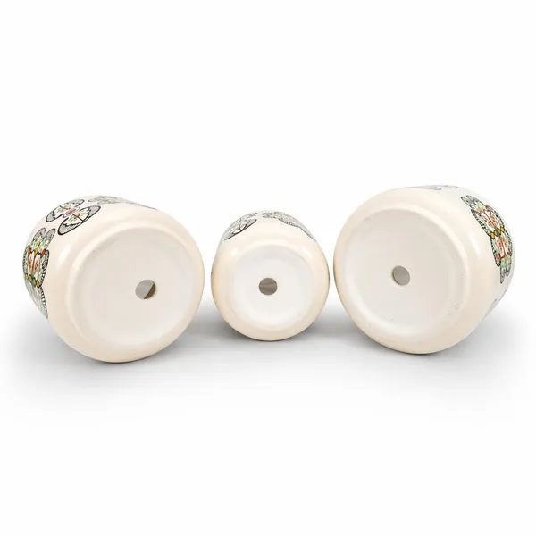 Lasaki_Orin_set_of_3_moroccan_painting_Ceramic_Pots_for_Indoor_Plants,_Planters,gamla,Outdoor,Balcony,Home,Round,Garden,_Office_Decor,Succulent(Plants_not_included)