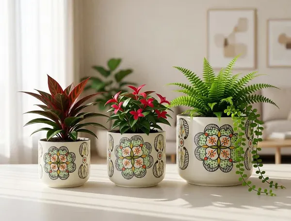 Lasaki_Orin_set_of_3_moroccan_painting_Ceramic_Pots_for_Indoor_Plants,_Planters,gamla,Outdoor,Balcony,Home,Round,Garden,_Office_Decor,Succulent(Plants_not_included)