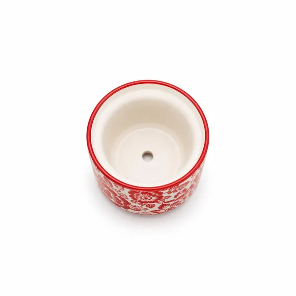 Lasaki_Orin_5d_sp1_red_Ceramic_Pots_for_Indoor_Plants,_Planters,gamla,Outdoor,Balcony,Home,Round,Garden,_Office_Decor,Succulent(H_-_11.5_X_D_-_13_cm)(Plants_not_included)