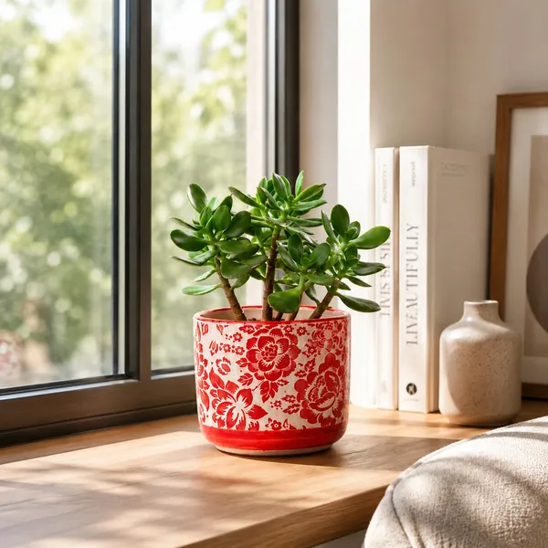 Lasaki_Orin_4.5d_flr2_red_Ceramic_Pots_for_Indoor_Plants,_Planters,gamla,Outdoor,Balcony,Home,Round,Garden,_Office_Decor,Succulent(H_-_10_X_D_-_11.5_cm)(Plants_not_included)