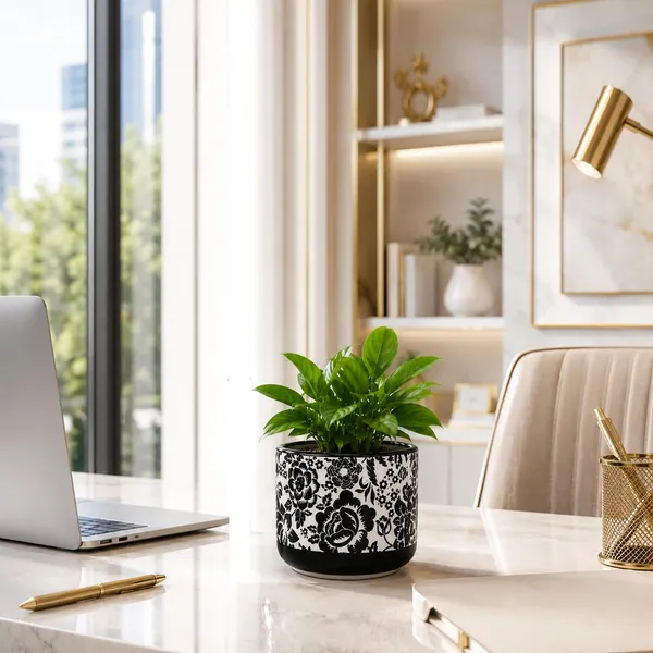 Lasaki_Orin_4.5d_sp1_black_Ceramic_Pots_for_Indoor_Plants,_Planters,gamla,Outdoor,Balcony,Home,Round,Garden,_Office_Decor,Succulent(H_-_10_X_D_-_11.5_cm)(Plants_not_included)