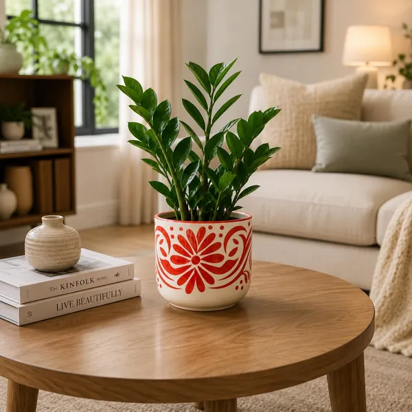 Lasaki_Orin_4.5d_sp2_red_Ceramic_Pots_for_Indoor_Plants,_Planters,gamla,Outdoor,Balcony,Home,Round,Garden,_Office_Decor,Succulent(H_-_10_X_D_-_11.5_cm)(Plants_not_included)