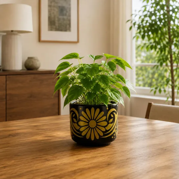 Lasaki_Orin_4.5d_hp3_gold_Ceramic_Pots_for_Indoor_Plants,_Planters,gamla,Outdoor,Balcony,Home,Round,Garden,_Office_Decor,Succulent(H_-_10_X_D_-_11.5_cm)(Plants_not_included)