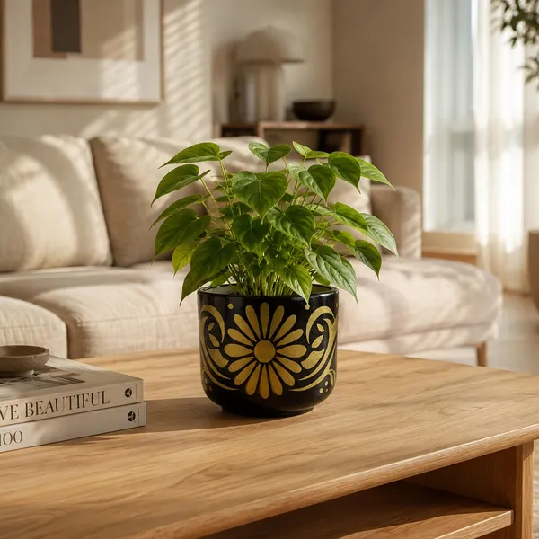 Lasaki_Orin_4.5d_hp3_gold_Ceramic_Pots_for_Indoor_Plants,_Planters,gamla,Outdoor,Balcony,Home,Round,Garden,_Office_Decor,Succulent(H_-_10_X_D_-_11.5_cm)(Plants_not_included)