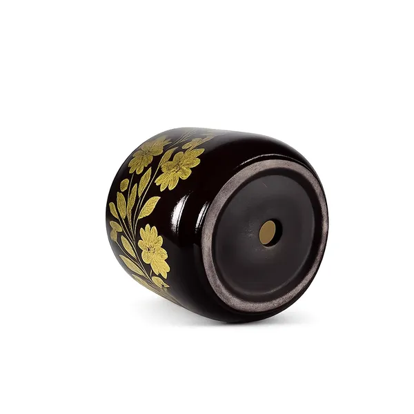 Lasaki_Orin_6d_hp4_gold_Ceramic_Pots_for_Indoor_Plants,_Planters,gamla,Outdoor,Balcony,Home,Round,Garden,_Office_Decor,Succulent(H_-_13.5_X_D_-_15.5_cm)(Plants_not_included)