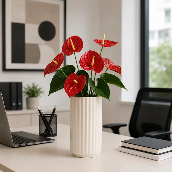 Lasaki_Ayla_small_vase_ivory_HT25_Ceramic_Flower_Vase_for_Living_Room,_Bedroom,_Dining_Table,_Home_Decoration,_Artificial_Flowers|D-_6.5_X_H_-_13_cm|Flowers_not_included