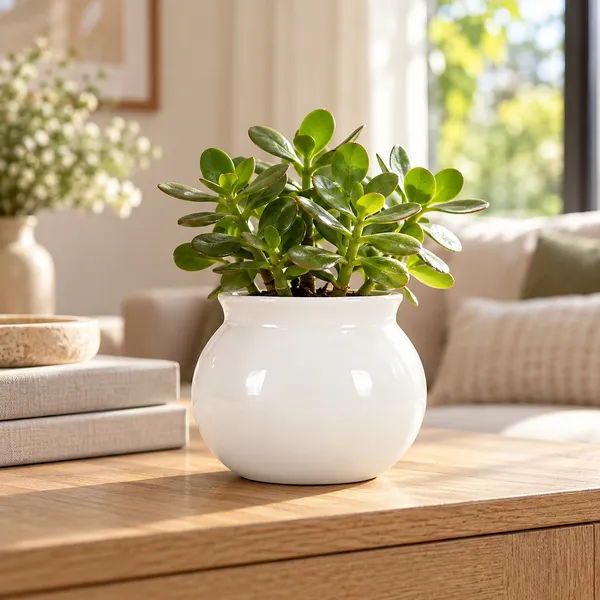 Lasaki_Lutiya_Ceramic_Pot_for_Indoor_Plants,_White_Lota_Shape,_3.5_Inch