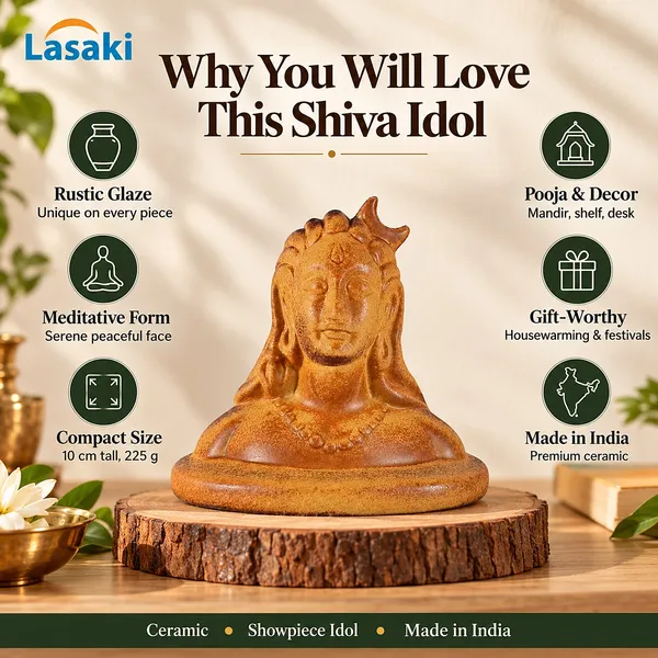 Lasaki_Shiva_Idol_Ceramic_Showpiece_for_Home_Decor,_Rustic_Ochre,_10_cm