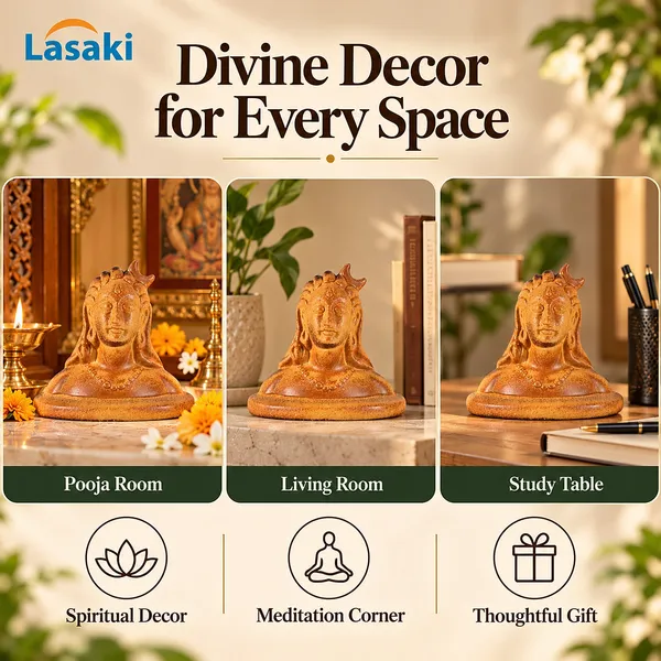 Lasaki_Shiva_Idol_Ceramic_Showpiece_for_Home_Decor,_Rustic_Ochre,_10_cm