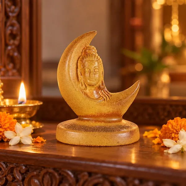 Lasaki_Divya_Shankara_Ceramic_Shiva_Idol,_Crescent_Moon_Showpiece,_10.5_cm
