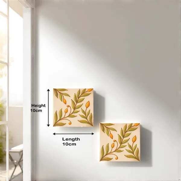 Lasaki_Petalix_4x4_inch_(set_of_2)_Handmade_Ceramic_tiles_for_Kitchen,_Bathroom_&_Wall_D�cor
