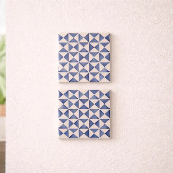 Lasaki_Trivon_blue_4x4_inch_(set_of_2)_Handmade_Ceramic_tiles_for_Kitchen,_Bathroom_&_Wall_D�cor