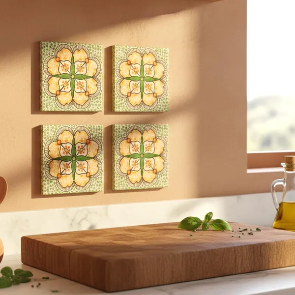 Lasaki_Moroccan_4x4_inch_(set_of_4)_Handmade_Ceramic_tiles_for_Kitchen,_Bathroom_&_Wall_D�cor