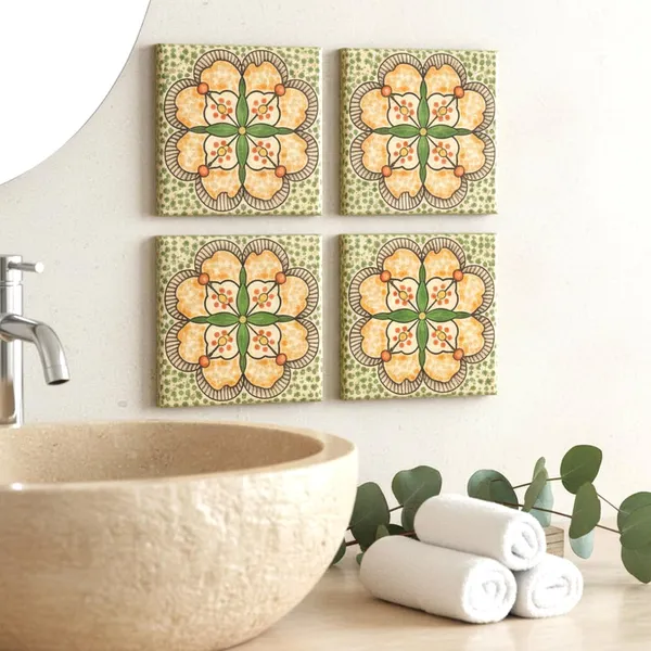 Lasaki_Moroccan_4x4_inch_(set_of_4)_Handmade_Ceramic_tiles_for_Kitchen,_Bathroom_&_Wall_D�cor