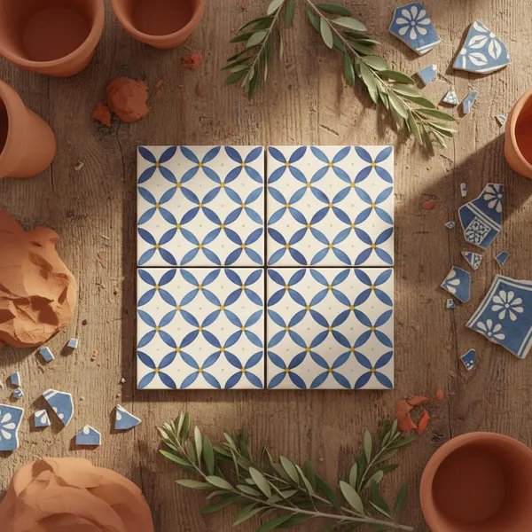 Lasaki_Leafloop_blue_4x4_inch_(set_of_4)_Handmade_Ceramic_tiles_wall_D�cor_for_Kitchen,_Bathroom_&_Living_Room