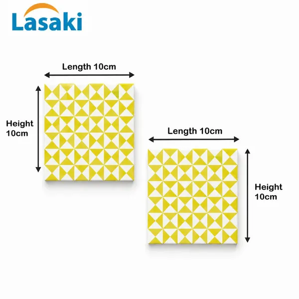 Lasaki_Trivon_olive_green_tile_4x4_inch_(set_of_2)_Handmade_Ceramic_tiles_for_Kitchen,_Bathroom_&_Wall_D�cor
