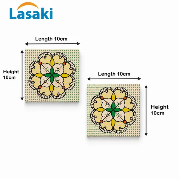Lasaki_Moroccan_mint_tile_4x4_inch_(set_of_2)_Handmade_Ceramic_tiles_for_Kitchen,_Bathroom_&_Wall_D�cor