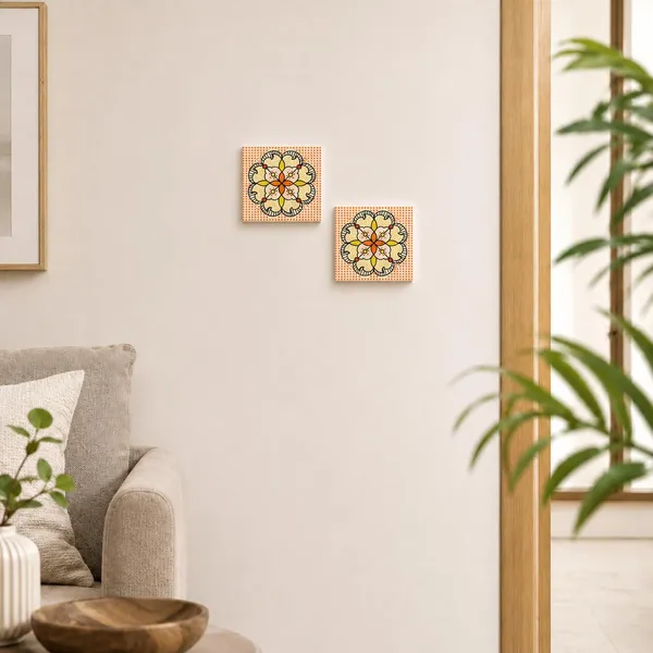 Lasaki_Moroccan_orange_tile_4x4_inch_(set_of_2)_Handmade_Ceramic_tiles_for_Kitchen,_Bathroom_&_Wall_D�cor